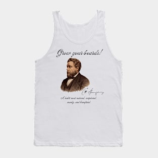 Spurgeon Beard White Tank Top